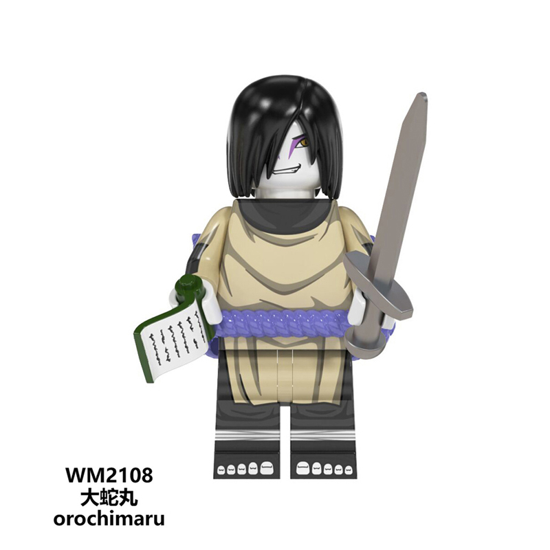 WM6108 MOC Anime Series NARUTO series minifigures,Uzumaki Naruto,Orochimaru Yakushi Kabuto Namikaze Minato,building blocks compatible with Lego WM6108 MOC Anime Series NARUTO series minifigures,Uzumaki Naruto,Orochimaru Yakushi Kabuto Namikaze Minato,building blocks compatible with Lego