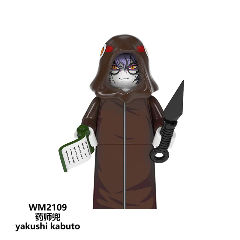 WM6108 MOC Anime Series NARUTO series minifigures,Uzumaki Naruto,Orochimaru Yakushi Kabuto Namikaze Minato,building blocks compatible with Lego WM6108 MOC Anime Series NARUTO series minifigures,Uzumaki Naruto,Orochimaru Yakushi Kabuto Namikaze Minato,building blocks compatible with Lego