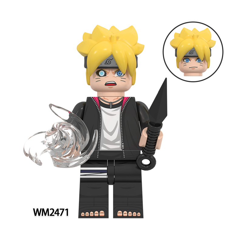 WM6152 MOC Anime Series NARUTO series minifigures,Uchiha Sasuke, Uzumaki Naruto, Uchiha sarada, Hyuga Hinata,building blocks compatible with Lego WM6152 MOC Anime Series NARUTO series minifigures,Uchiha Sasuke, Uzumaki Naruto, Uchiha sarada, Hyuga Hinata,building blocks compatible with Lego