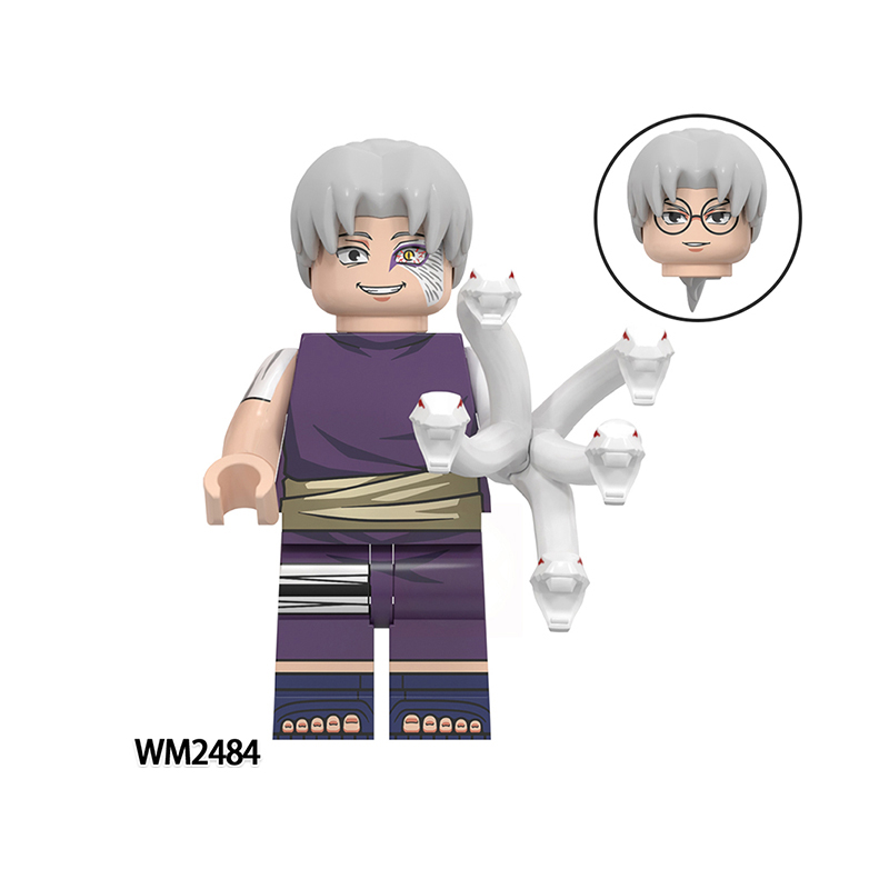WM6154 MOC Anime Series NARUTO series minifigures,Hozuki Gengetsu, Kabuto Yakushi, Nohara Rin, Nadaime Tsuchikage,building blocks compatible with Lego WM6154 MOC Anime Series NARUTO series minifigures,Hozuki Gengetsu, Kabuto Yakushi, Nohara Rin, Nadaime Tsuchikage,building blocks compatible with Lego
