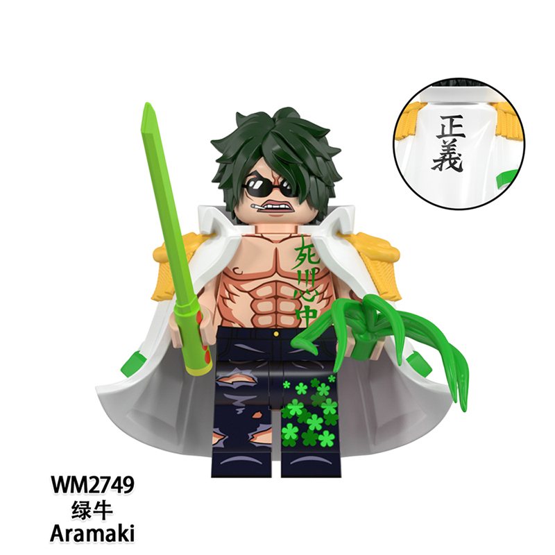 MOC Minifigures WM6187 One Piece Monkey D, Don Quixote, Aokiji Borsalino,Sakazuki,Sengoku,Issho,Aramaki,Kohza,Building Block Mini figure Assembling Toy Building Blocks Bricks Toys For Kids gifts MOC Minifigures WM6187 One Piece Monkey D, Don Quixote, Aokiji Borsalino,Sakazuki,Sengoku,Issho,Aramaki,Kohza,Building Block Mini figure Assembling Toy Building Blocks Bricks Toys For Kids gifts