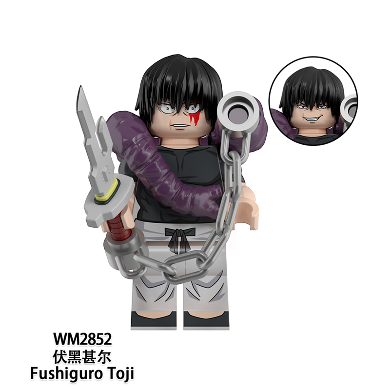 MOC Minifigures WM6200 Jujutsu Kaisen Zenin Naobito,Fushiguro Toji,Uraume,Ryomen Sukuna,Miguel,Kusakabe Atsuya,Makora,Choso,Mini figure Assembling Toy Building Blocks Bricks Toys For Kids gifts MOC Minifigures WM6200 Jujutsu Kaisen Zenin Naobito,Fushiguro Toji,Uraume,Ryomen Sukuna,Miguel,Kusakabe Atsuya,Makora,Choso,Mini figure Assembling Toy Building Blocks Bricks Toys For Kids gifts