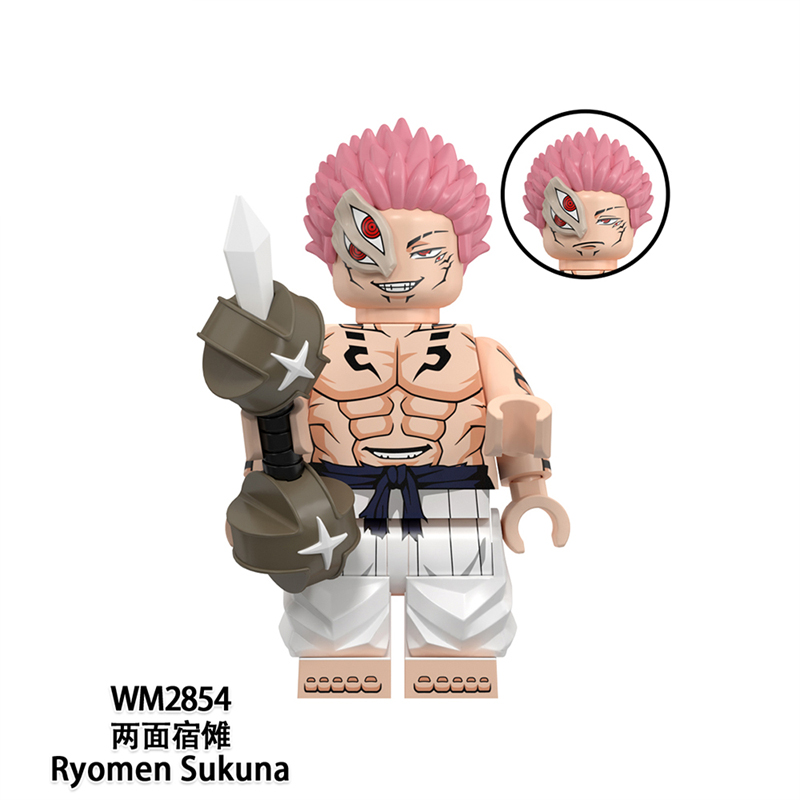 MOC Minifigures WM6200 Jujutsu Kaisen Zenin Naobito,Fushiguro Toji,Uraume,Ryomen Sukuna,Miguel,Kusakabe Atsuya,Makora,Choso,Mini figure Assembling Toy Building Blocks Bricks Toys For Kids gifts MOC Minifigures WM6200 Jujutsu Kaisen Zenin Naobito,Fushiguro Toji,Uraume,Ryomen Sukuna,Miguel,Kusakabe Atsuya,Makora,Choso,Mini figure Assembling Toy Building Blocks Bricks Toys For Kids gifts