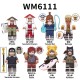 WM6111 MOC Anime Series NARUTO series minifigures,Ohnoki, Gaara, Sarutobi Hiruzen, Terumi Mei,building blocks compatible with Lego WM6111 MOC Anime Series NARUTO series minifigures,Ohnoki, Gaara, Sarutobi Hiruzen, Terumi Mei,building blocks compatible with Lego