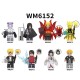 WM6152 MOC Anime Series NARUTO series minifigures,Uchiha Sasuke, Uzumaki Naruto, Uchiha sarada, Hyuga Hinata,building blocks compatible with Lego WM6152 MOC Anime Series NARUTO series minifigures,Uchiha Sasuke, Uzumaki Naruto, Uchiha sarada, Hyuga Hinata,building blocks compatible with Lego